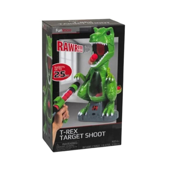 Funktion T-Rex Target Shoot Game - Fun Dinosaur Shooting Set - Picture 2 of 2